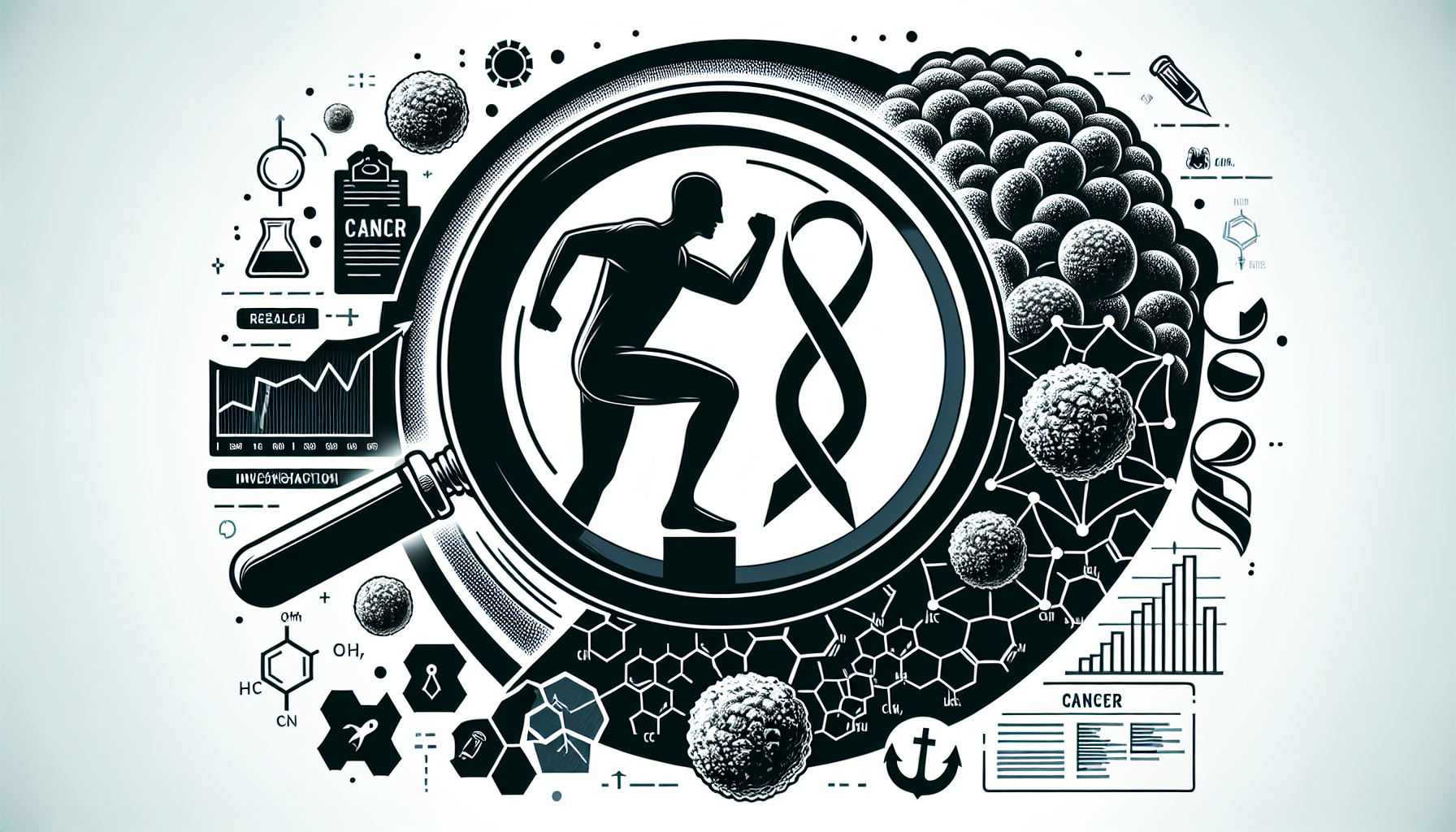 [건강] 남성 암 발병 확률과 치료 전망 관련 AI 이미지