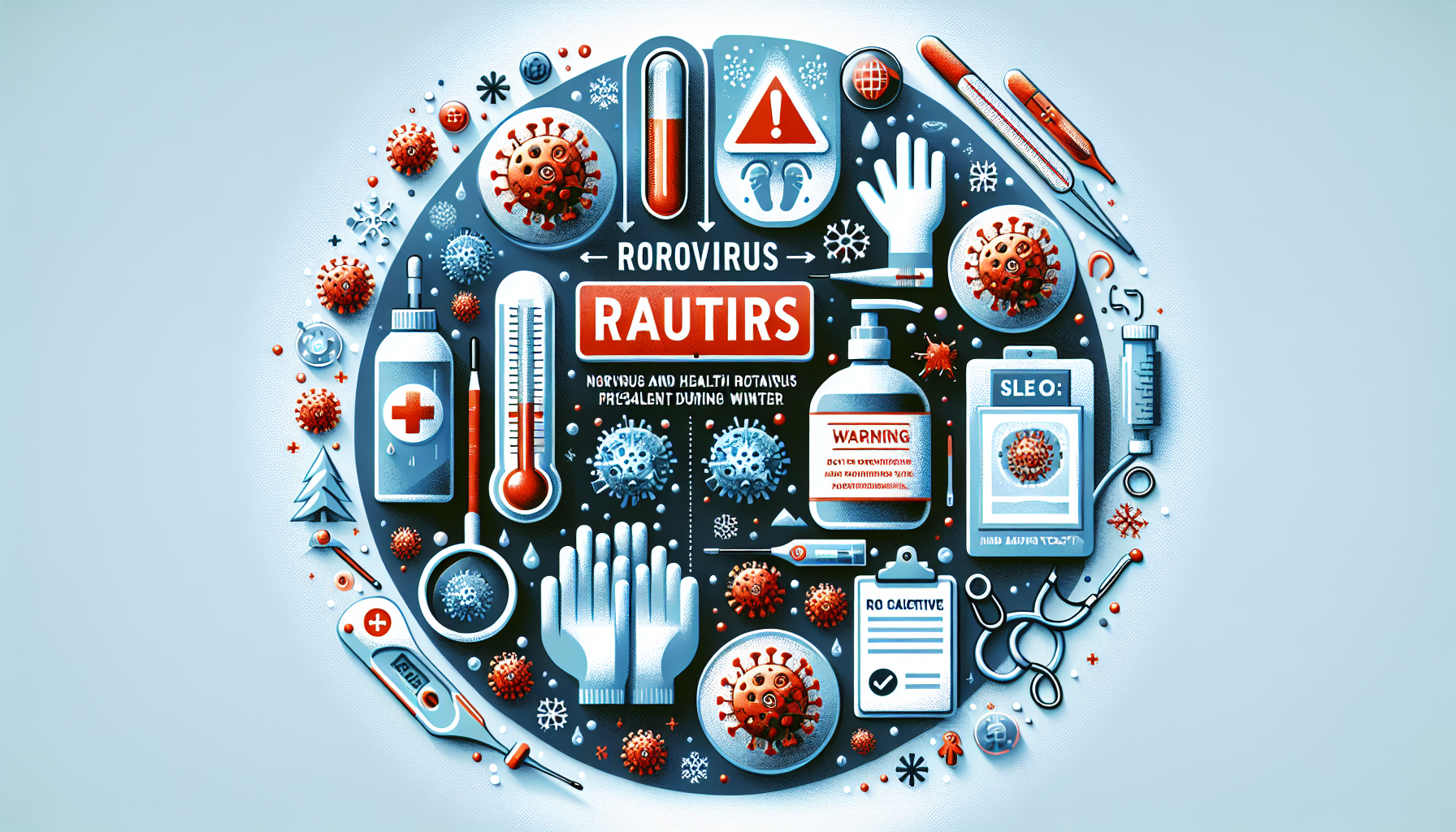 [건강] 노로바이러스와 로타바이러스 겨울철 주의보 관련 AI 이미지