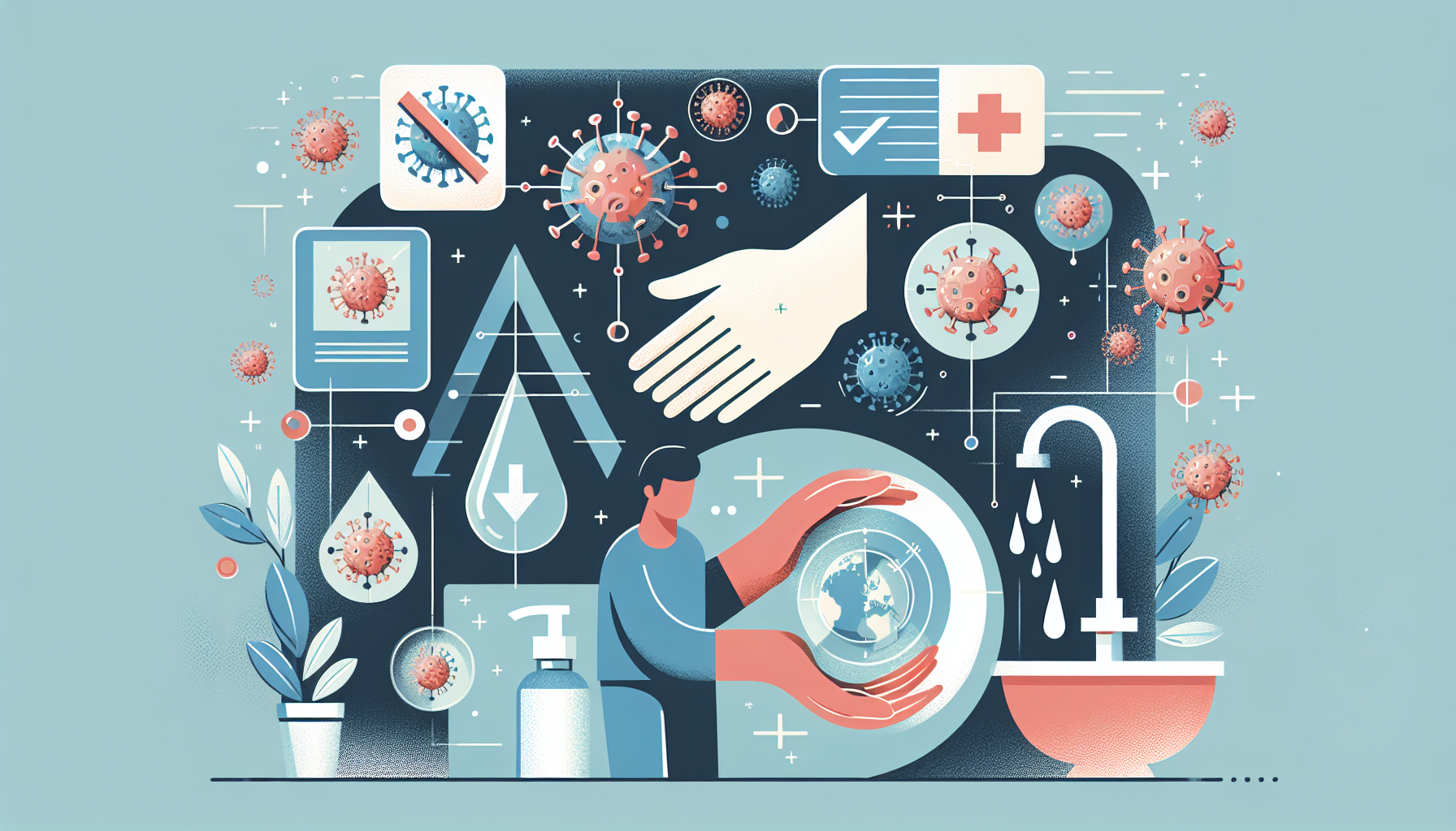 [건강] 노로바이러스 증상과 예방법 관련 AI 이미지