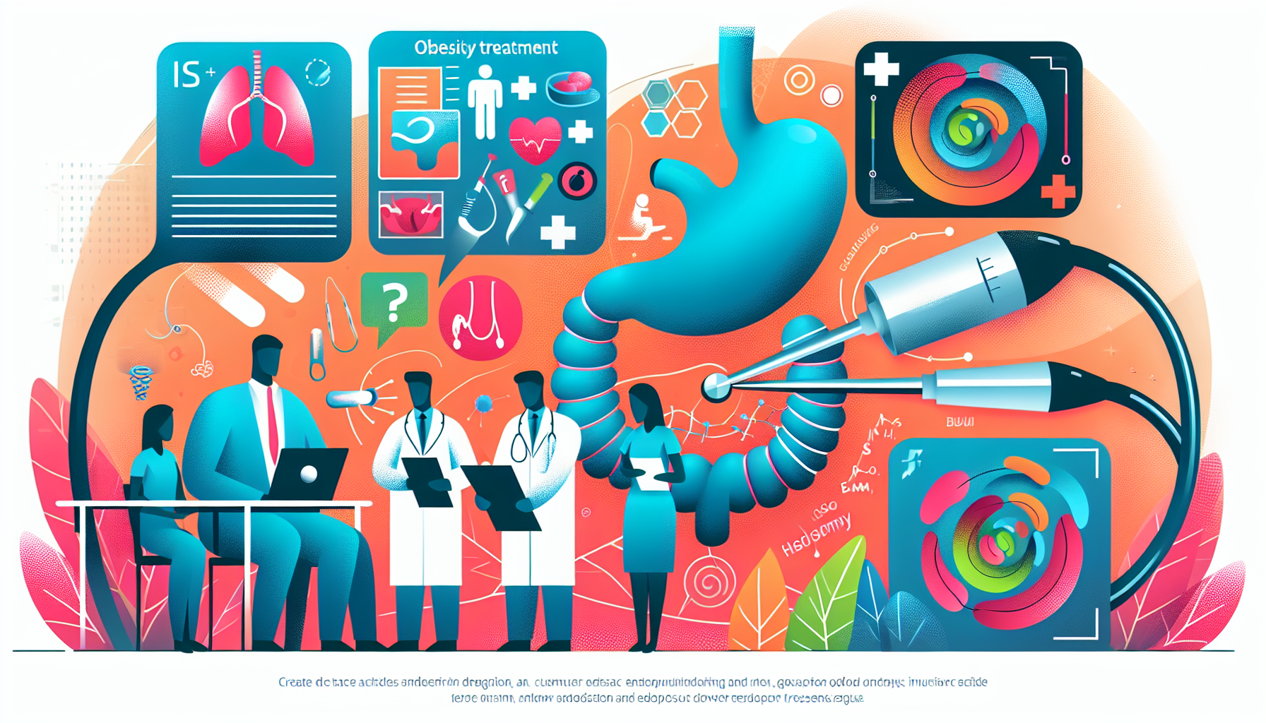 [건강] 비만 치료와 내시경 최신 동향 관련 AI 이미지
