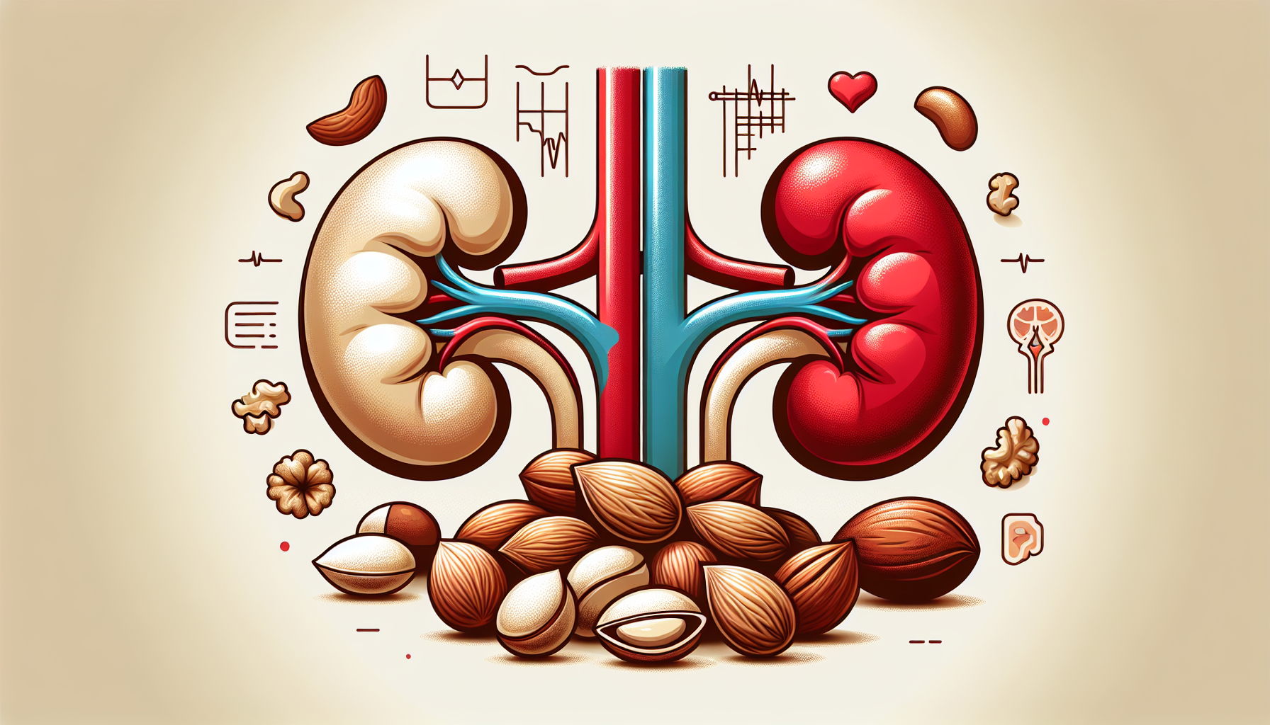 [건강] 신장 건강 지키는 위험한 견과류 3가지 관련 AI 이미지