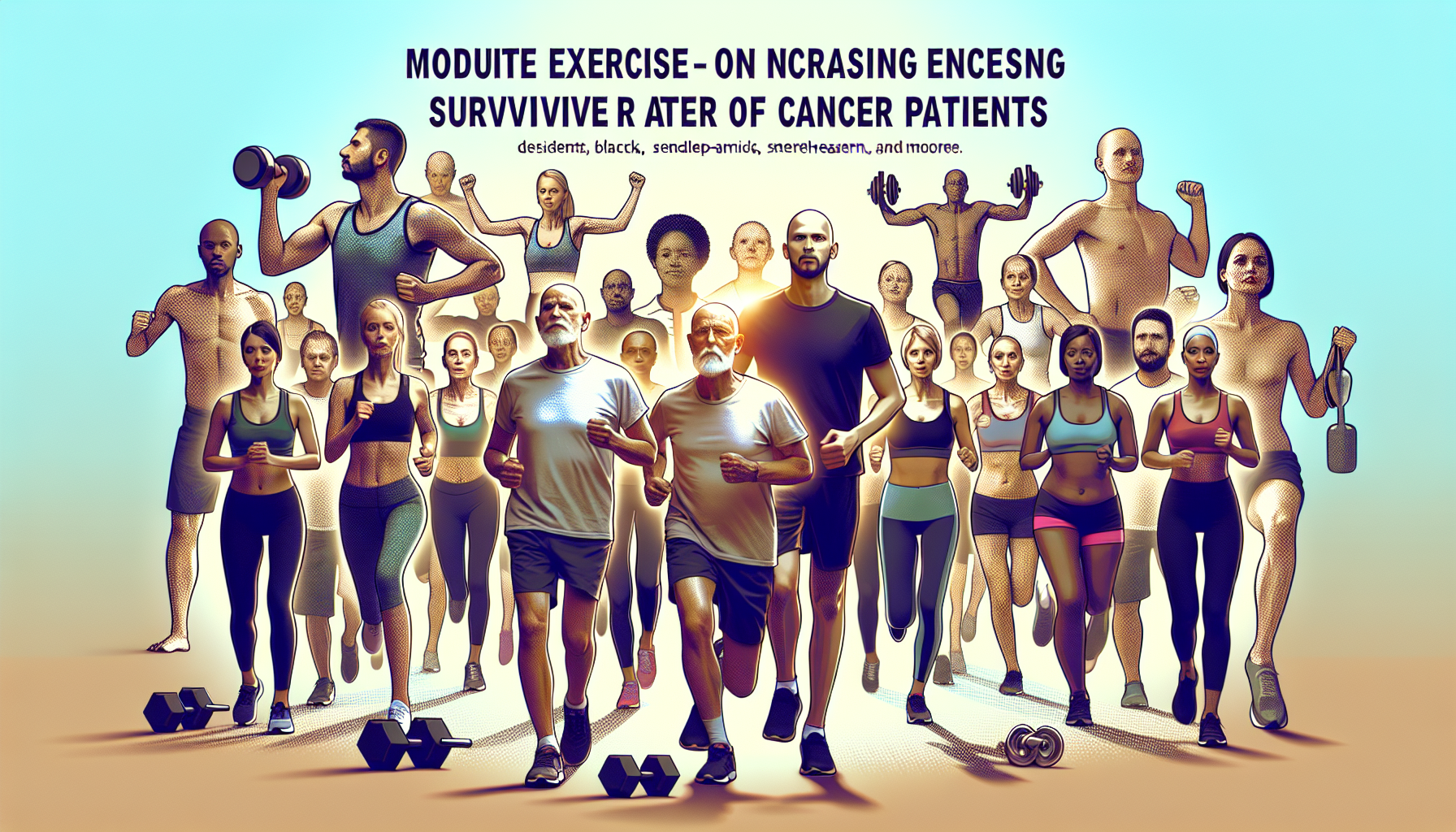 [건강] 암 환자 중강도 운동 효과 생존율 높인다 관련 AI 이미지