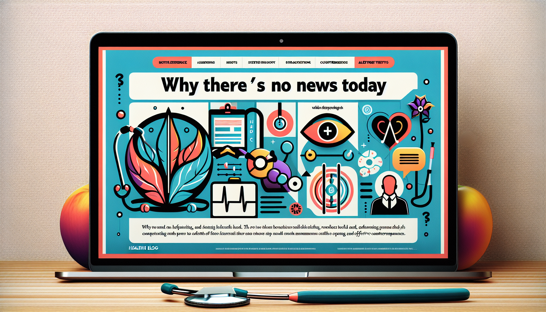 [건강] 오늘 발행된 뉴스가 없는 이유와 대처 방법 관련 AI 이미지