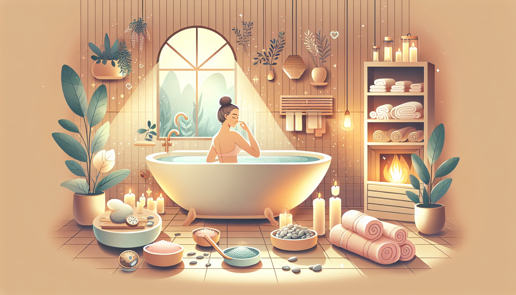 건강 온수 목욕이 사우나보다 더 좋은 이유 관련 AI 이미지