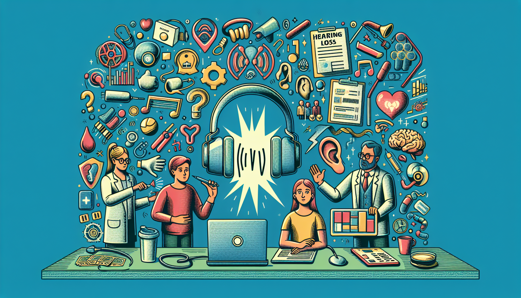 건강 청소년 난청 증가와 예방법 관련 AI 이미지