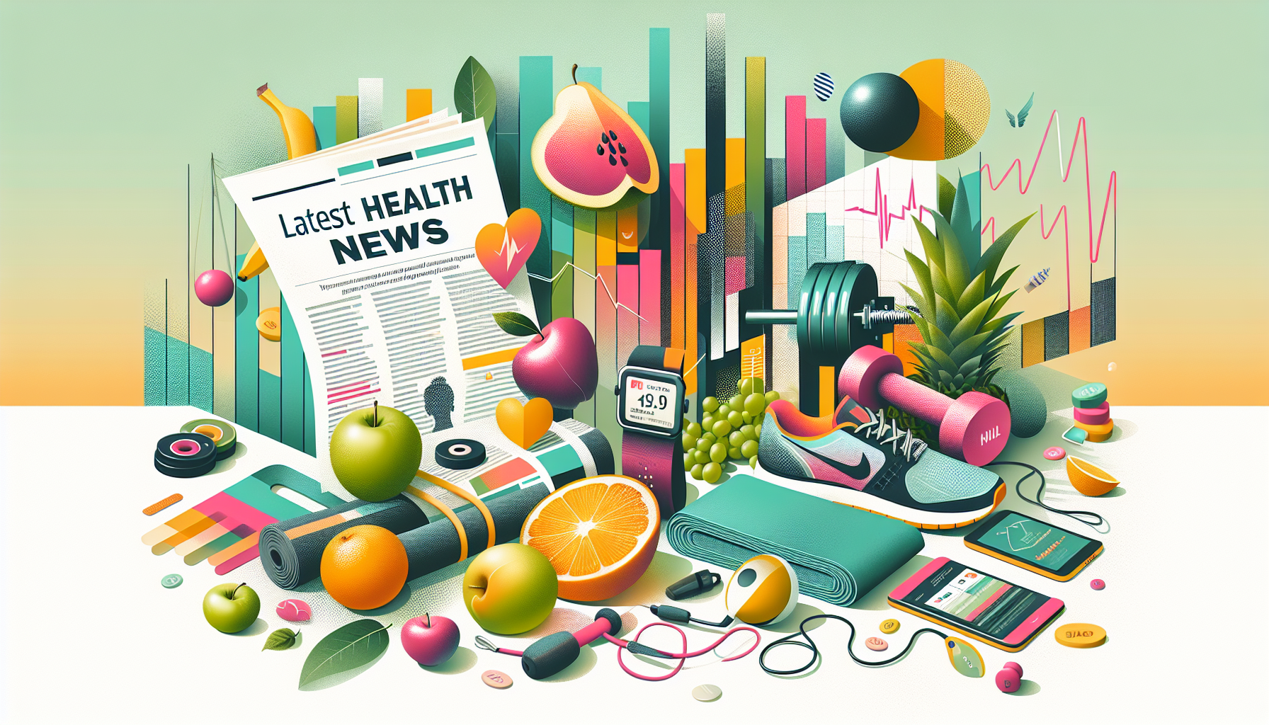 [건강] 최근 건강 뉴스와 운동 트렌드 분석 관련 AI 이미지