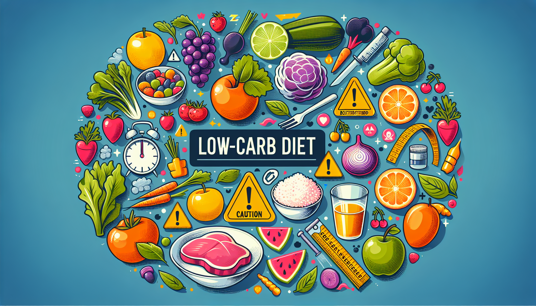건강 탄수화물 제한 다이어트 효과와 주의사항 관련 AI 이미지