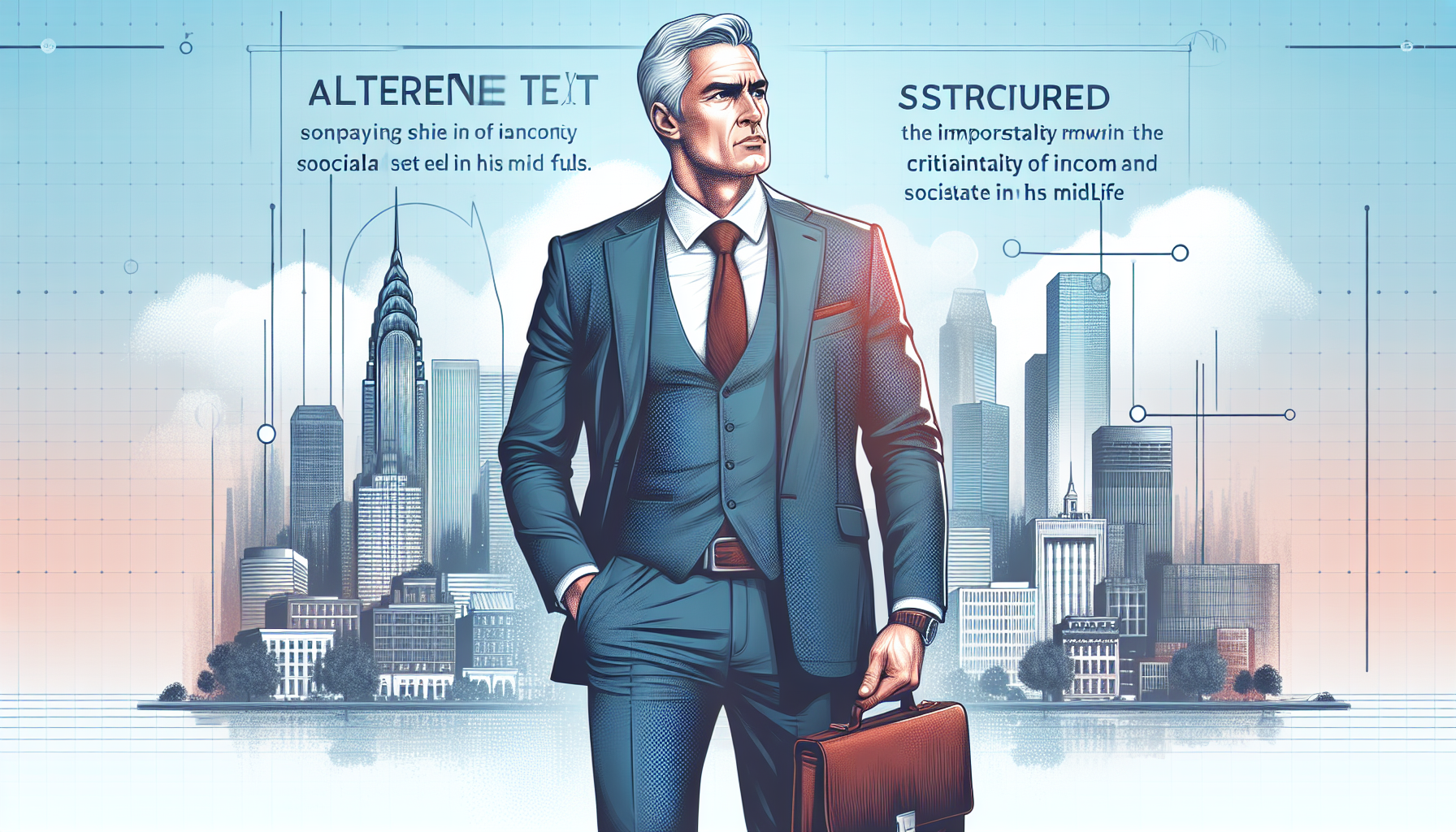 [건강] 50대 남성 수입과 사회적 수준이 중요한 이유 관련 AI 이미지