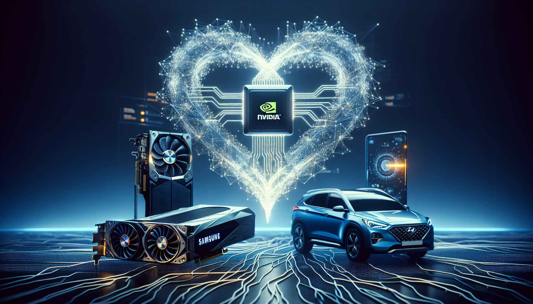 [경제] 엔비디아 삼성 현대차 AI 협력 확대 관련 AI 이미지