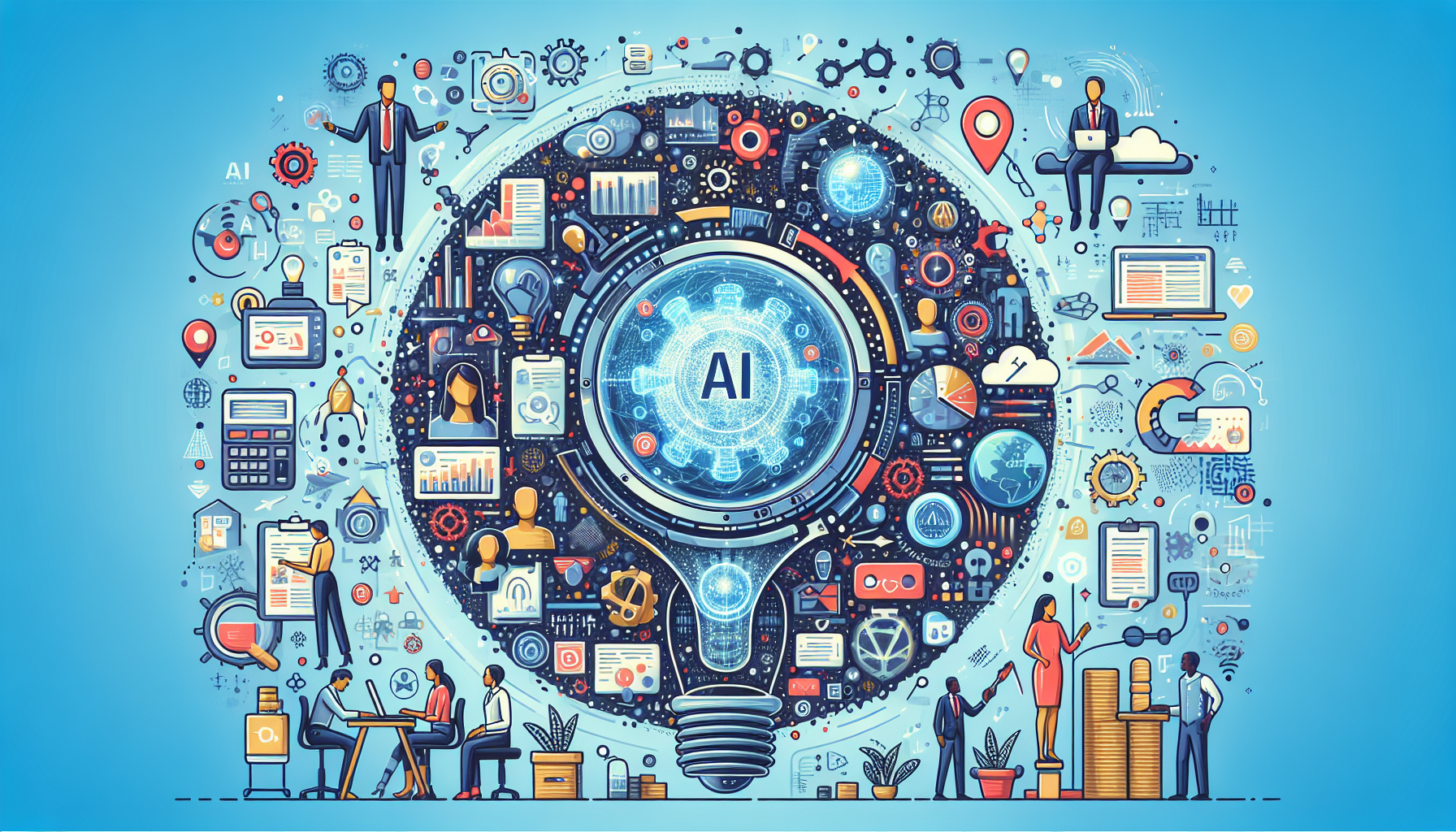 [경제] 카카오 AI 직무 채용 제한과 일자리 변화 관련 AI 이미지