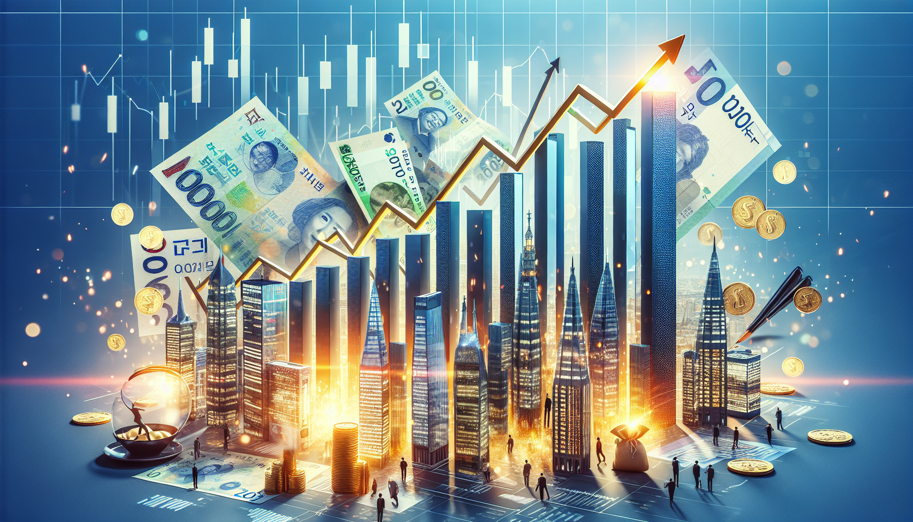 [경제] 코스피 상장사 상반기 영업이익 110조 달성 비결 관련 AI 이미지