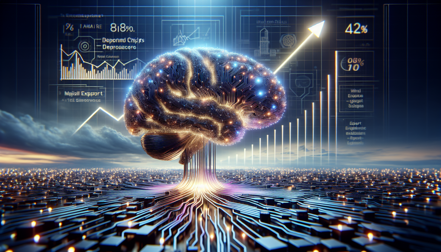 경제 AI 반도체 수출 급증과 새로운 도전 관련 AI 이미지