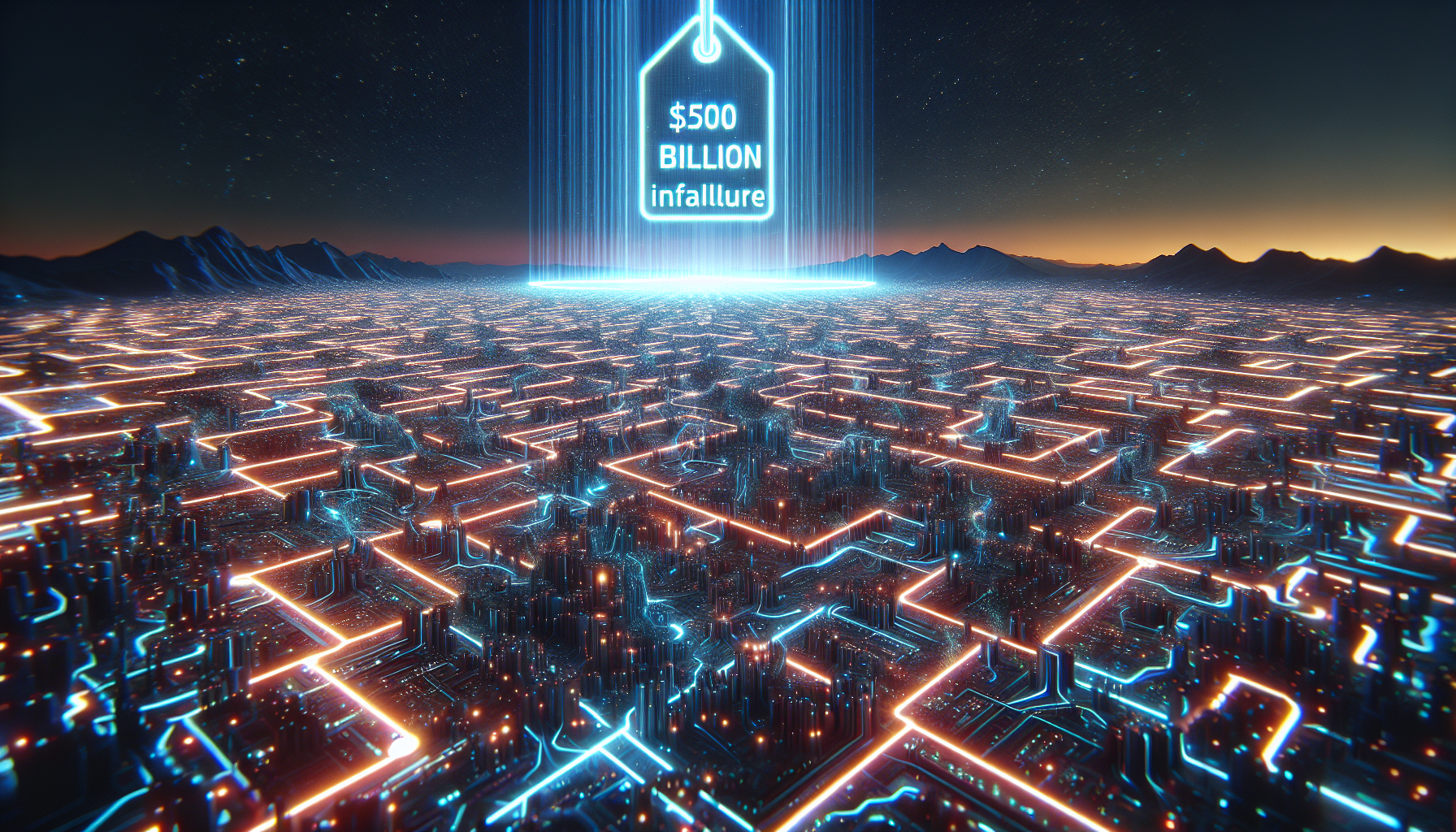 기술 엔비디아의 5000억달러 AI 인프라 구축 계획 관련 AI 이미지