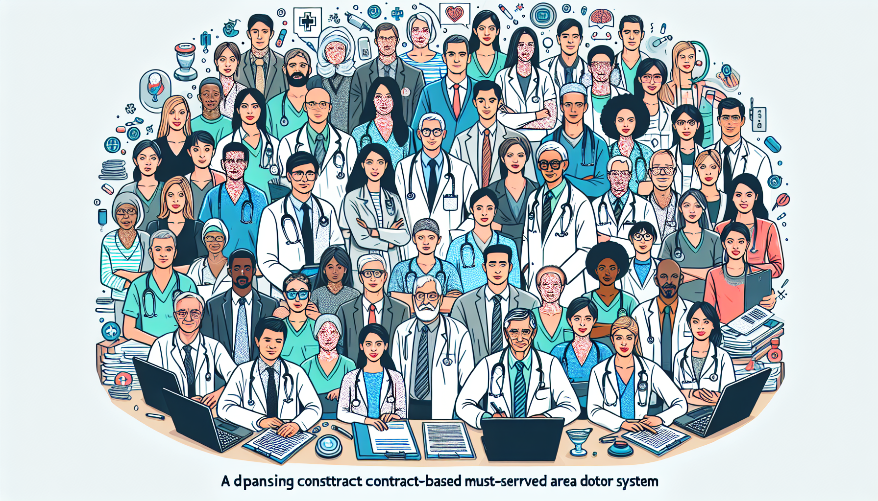 [보건복지부] 계약형 지역필수의사제 확대 시행 안내 관련 AI 이미지