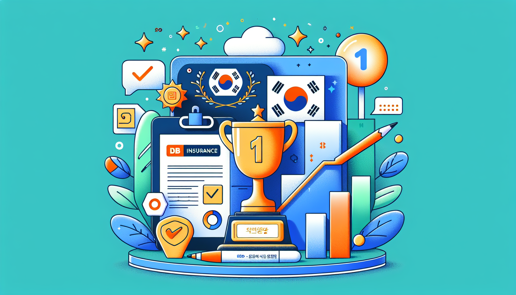 [보험] DB손해보험 한국서비스품질지수 1위 달성 비결 관련 보험 이미지
