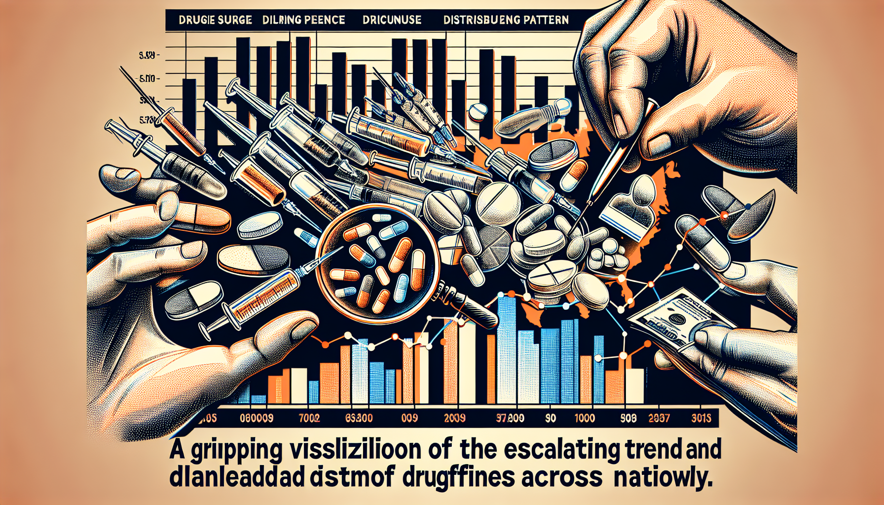 [사회] 전국 마약 사범 급증과 유통 실태 분석 관련 AI 이미지