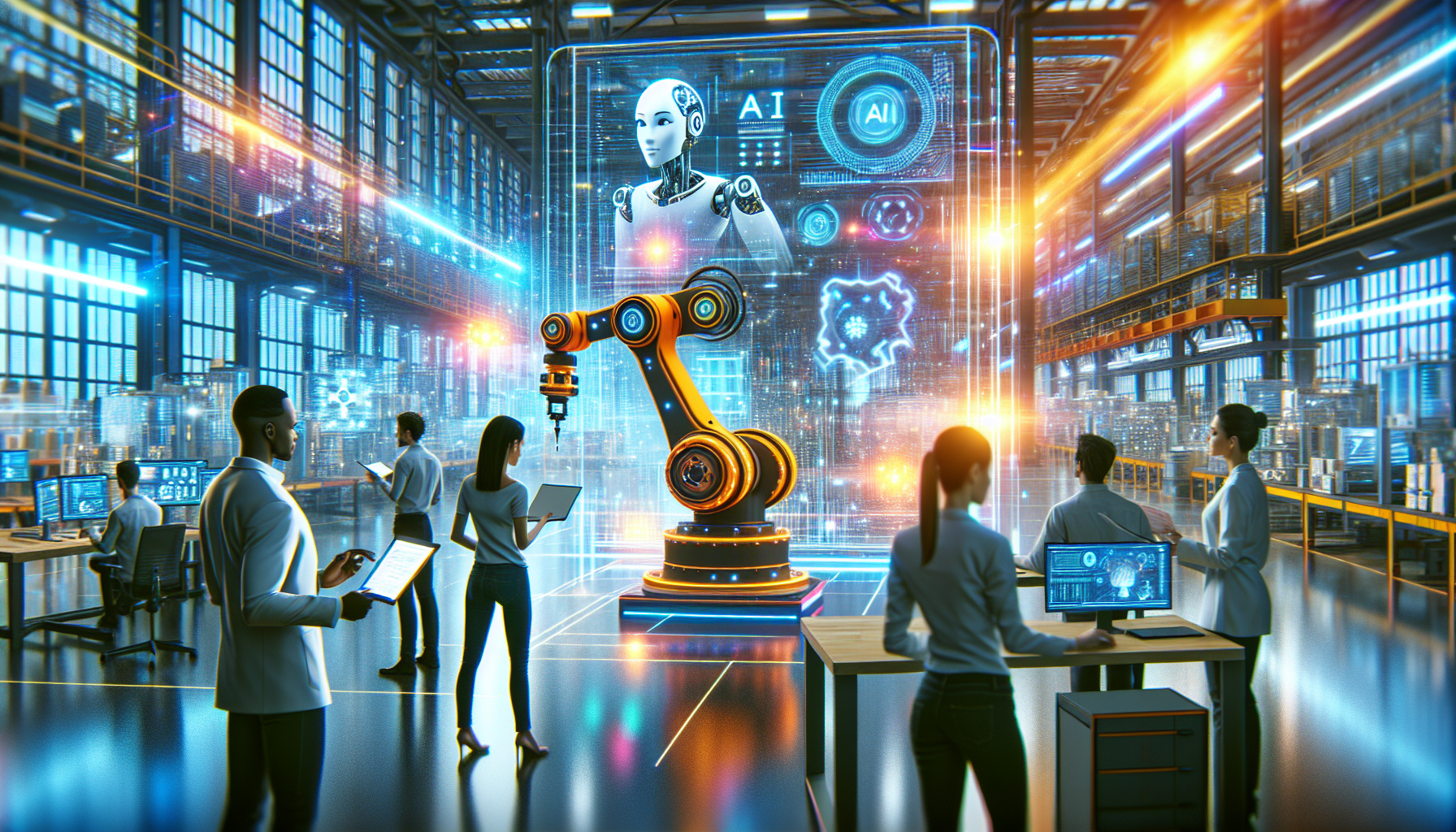 [산업] AI 첨단산업으로 세계시장 선도 목표 관련 AI 이미지