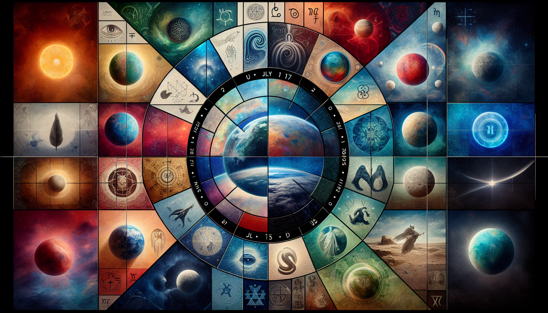 운세 2025년 7월 17일 별자리별 하루 전망 관련 AI 이미지