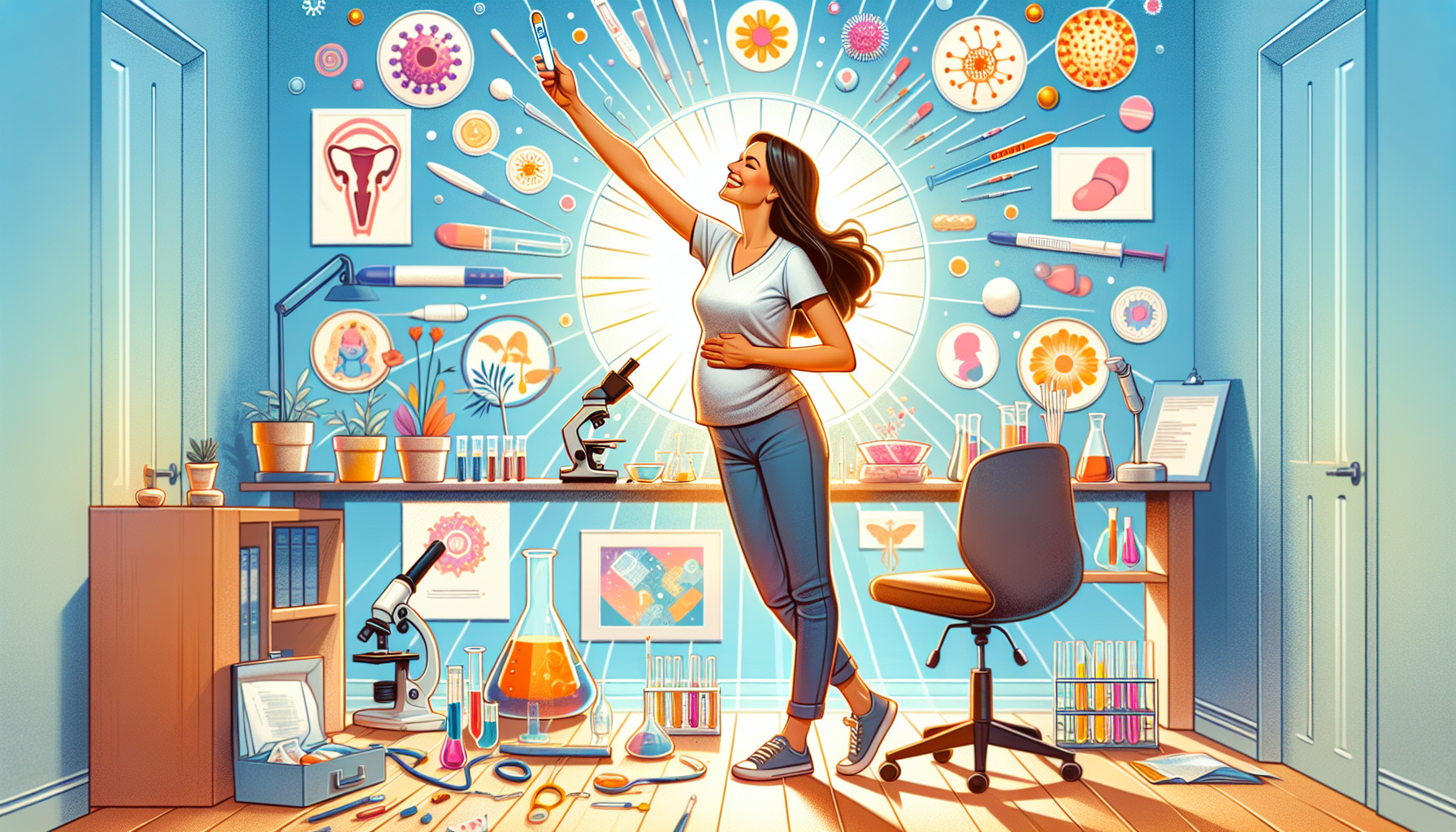 [임신] 44세 난임여성 시험관 성공 사례 관련 AI 이미지