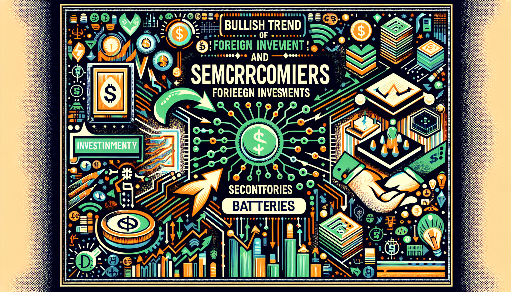 [증권] 외국인 순매수 전환과 반도체 2차전지 강세 관련 AI 이미지