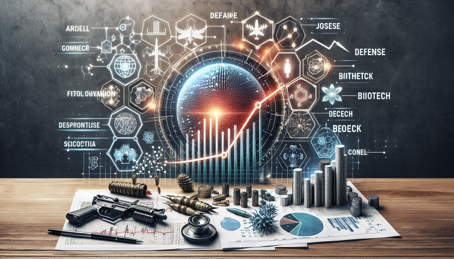 [증권] 조선 방산주 강세와 바이오주 상승 흐름 분석 관련 AI 이미지