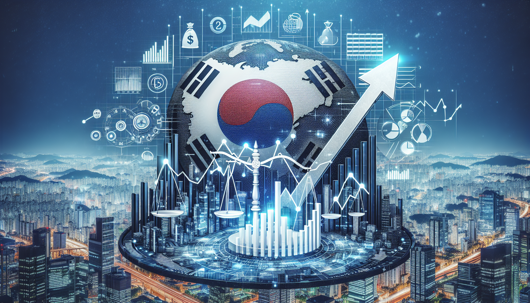 [증권] 코리아밸류업 지수 리밸런싱과 성장 기대 요인 관련 AI 이미지