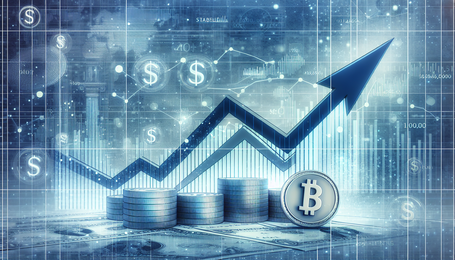 [증권] 코스피 상승과 기준금리 동결 소식 관련 AI 이미지