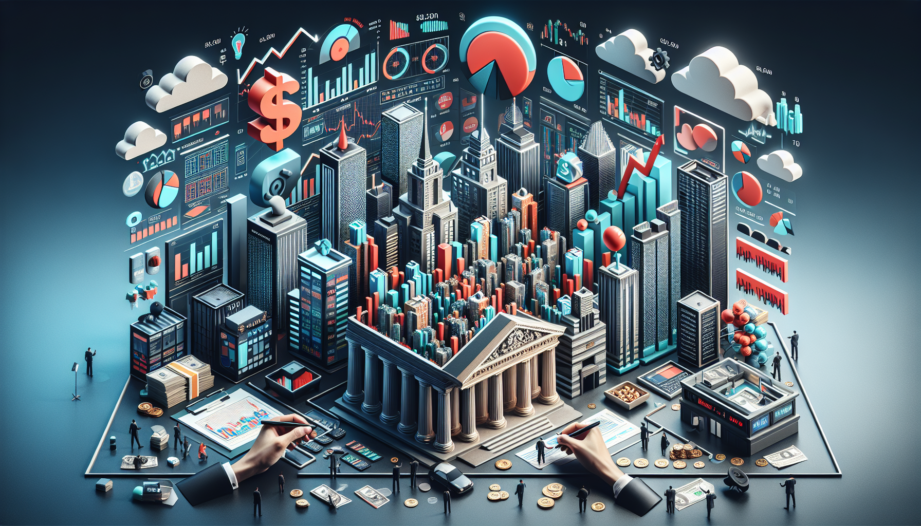 [증권] 코스피 조정 속 은행주의 홀로 선방 이유 관련 AI 이미지