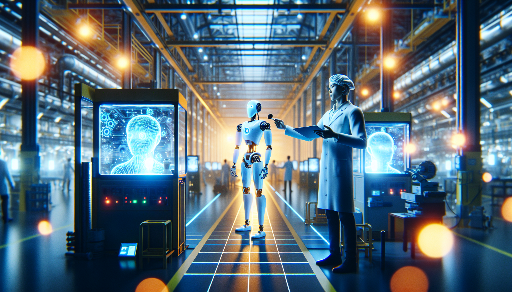 AI 스마트제조로 혁신하는 미래 대한민국 산업 관련 AI 이미지