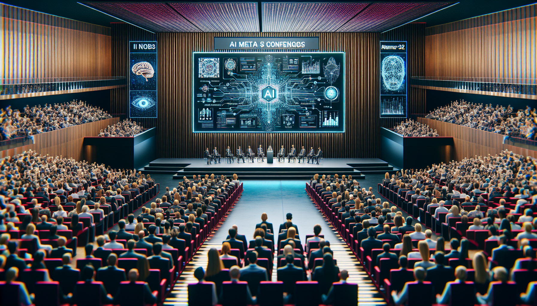 IT 메타 라마 콘퍼런스 개최 AI 전략 공개 관련 AI 이미지