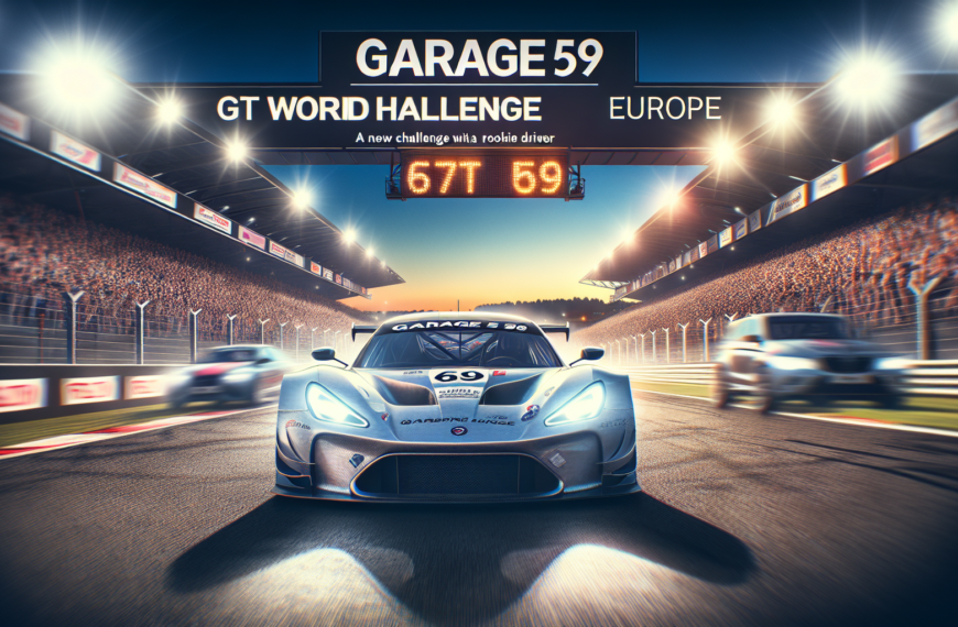 Garage 59와 GT 월드 챌린지 유럽: 신예 드라이버와 함께하는 새로운 도전