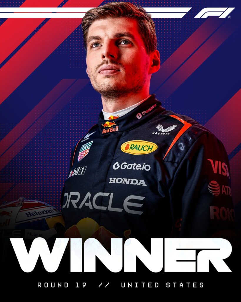 F1 미국 그랑프리 막스 베르스타펜 전승! 스프린트+본선 압도적 2관왕 관련 이미지