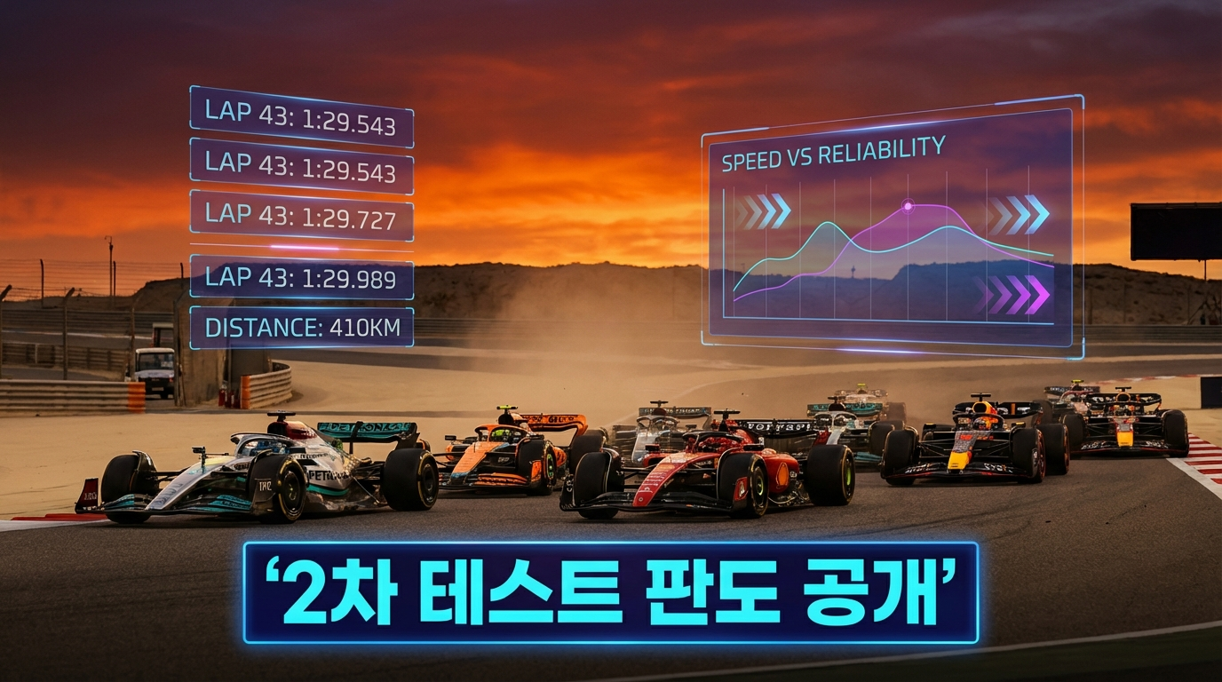 포뮬러 1 2026 시즌 2차 테스트 판도 공개! 진짜 강자는? 관련 이미지