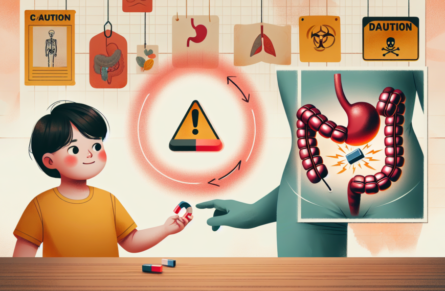 [건강] 어린이 복통 원인 자석 삼킴 주의하세요