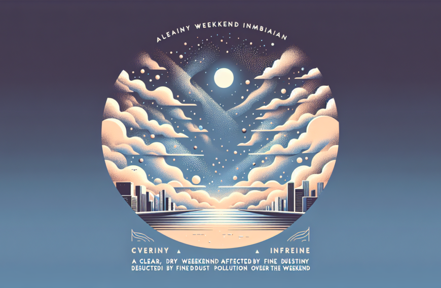 [날씨] 초미세먼지 주의 맑지만 건조한 주말 대비