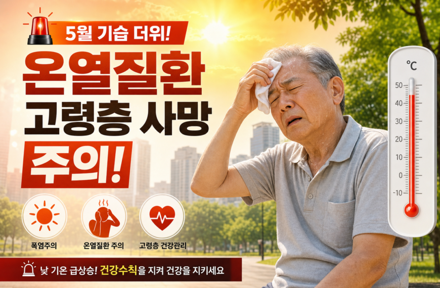 건강 온열질환 5월 기습 더위 고령층 사망 주의 관련 이미지