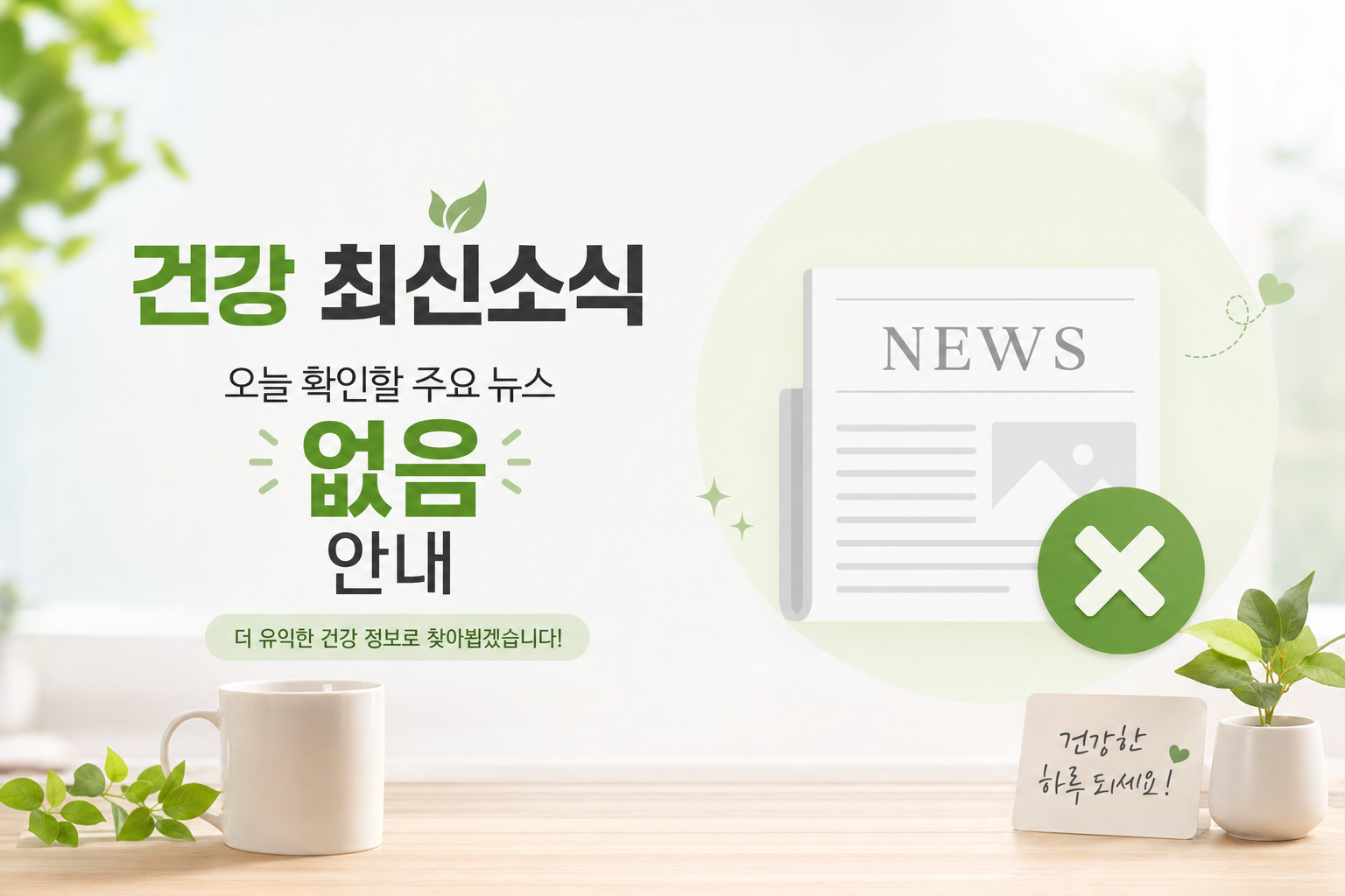 건강 최신소식 오늘 확인할 주요 뉴스 없음 안내 관련 이미지