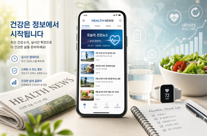건강뉴스 최신건강소식 실시간 확인이 필요한 이유 관련 이미지