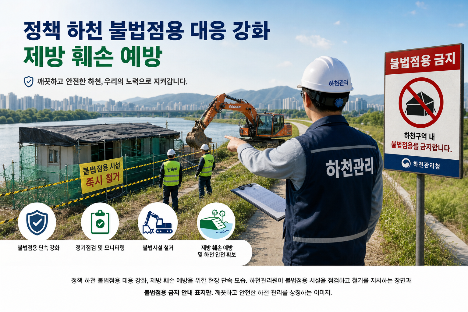 정책 하천 불법점용 대응 강화 제방 훼손 예방 관련 이미지