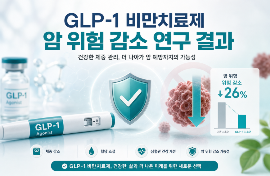 건강 GLP1 비만치료제 암위험 감소 연구 결과