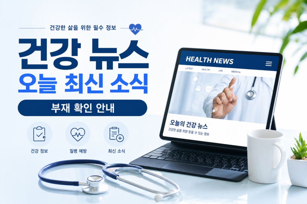 건강 건강뉴스 오늘 최신 소식 부재 확인 안내 관련 이미지