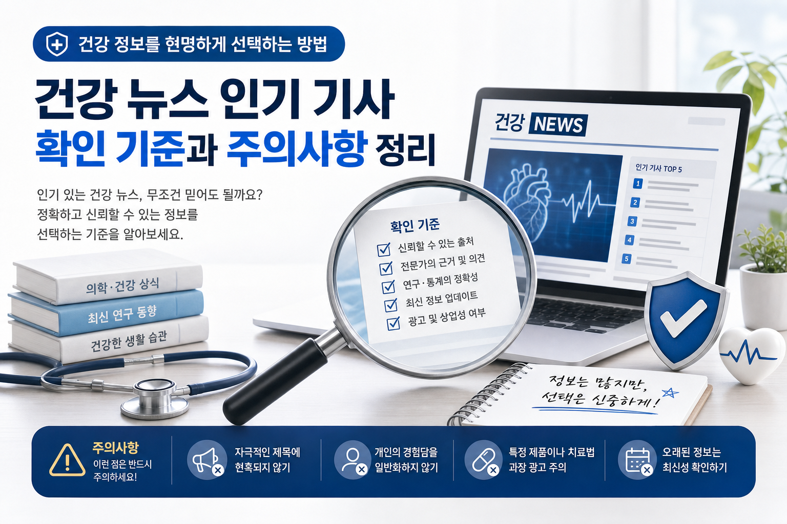 건강 뉴스 인기 기사 확인 기준과 주의사항 정리 관련 이미지