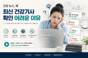 건강 뉴스 최신 건강기사 확인 어려운 이유 정리 관련 이미지
