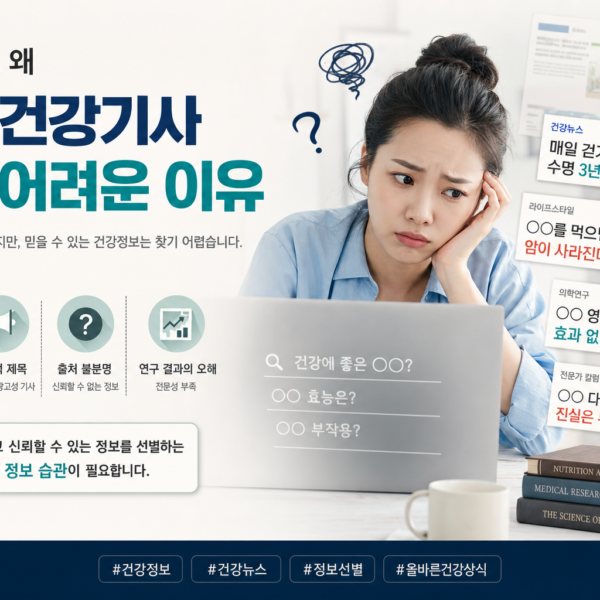 건강 뉴스 최신 건강기사 확인 어려운 이유 정리 관련 이미지