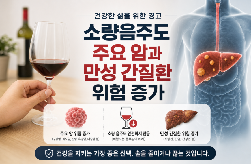 건강 소량음주 주요 암과 만성 간질환 위험 증가