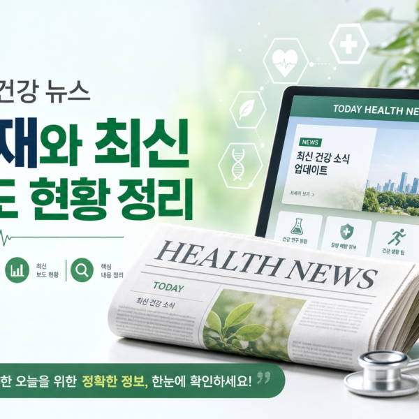 건강 오늘건강뉴스 부재와 최신 보도 현황 정리 관련 이미지