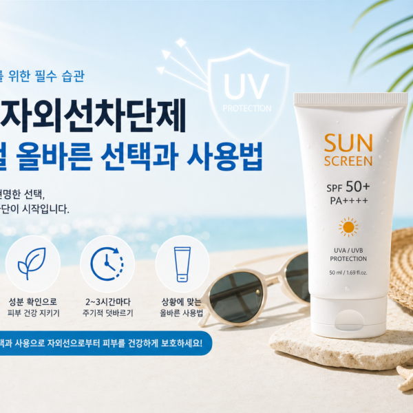 건강 자외선차단제 여름철 올바른 선택과 사용법 관련 이미지