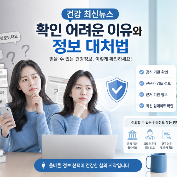 건강 최신뉴스 확인 어려운 이유와 정보 대처법 관련 이미지