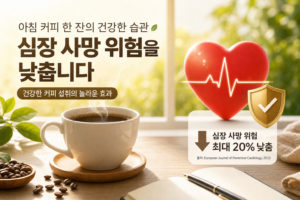 건강 커피 아침 섭취 심장 사망 위험 낮추는 효과 관련 이미지