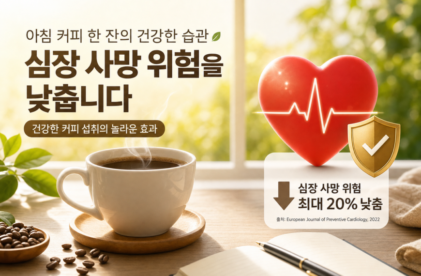 건강 커피 아침 섭취 심장 사망 위험 낮추는 효과 관련 이미지